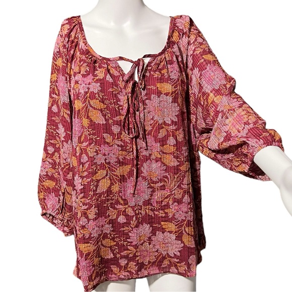 LOFT Tops - LOFT NWT - Womens Floral 3/4 Sleeve Blouse Sz. LG